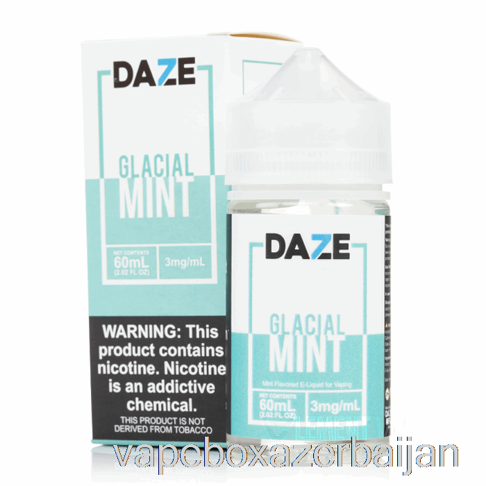 Vape Smoke Glacial Mint - 7 Daze E-Liquid - 100mL 0mg